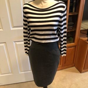 LOFT boatneck tunic style sweater